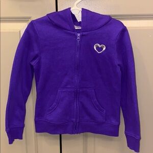 Jumping Beans 4T purple soft hooded zipper jacket​​